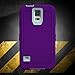 Galaxy S5 Case, ToughBox® [Armor Series] [Shock Proof] [Purple | Aqua] for Samsung Galaxy S5 Case [Built in Screen Protector] [With Holster & Belt Clip] [Fits OtterBox Defender Series Belt Clip]