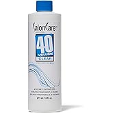 Salon Care 40 Volume Clear Developer, Maximum Lift, Stabilized Formula for Consistent, Predictable Results, Superior Gray Cov