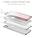 TOZO for iPhone X Case, Shiny [Bling Crystal] Thin Glitter Sparkle [Support Wireless Charging] Premium Three Layer Hybrid TPU Soft Grip Cover Shell for 5.8 Inch iPhone X/iPhone 10 - Gradient Pink
