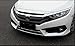 Rqing For Honda Civic 10th 2016 2017 2018 Chrome Front Lower Grill Grille Mesh Cover Trims -2PCS