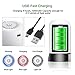 Water Bottle Pump, Puhibuox USB Charging Universal Electric 5 Gallon Water Dispenser, Waterproof LED Button Automatic Drinking Water Jug Pump for 2-5 Gallon Water Jug, Plus 3 Silicone Hoses (White)