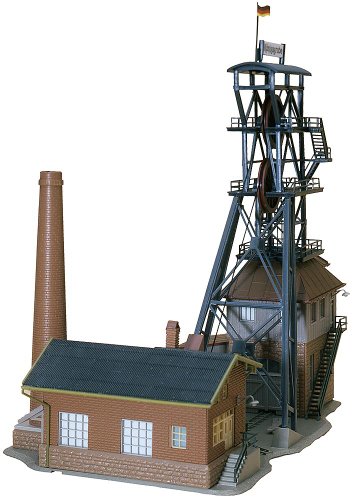 FALLER Förderanlage Königsgrube Modellbausatz mit 209 Einzelteilen 174 x 118 x 184 mm I Modelleisenbahn Zubehör N I Modelleisenbahn N Schachthalle – Bild 3