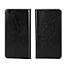 iCoverCase Xiaomi Mi Max Case, Crazy Horse Pattern Genuine Leather Case [Wallet Function] Flip Stand Cover with Card Slot for Xiaomi Mi Max(6.44inch)(Black)