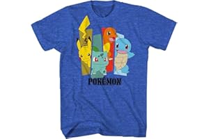 MIGHTY FINE Pokemon Boys Charizard Pikachu Short Sleeve T-Shirt - Pokemon for Little and Big Boys Sizes XS-XXL