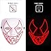 Ansee Frightening Luminous EL Wire Led Mask Halloween Light Up Cosplay Mask Costume Masks for Halloween Show Festival Party Red