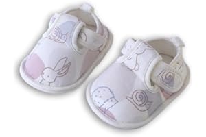 ORAWU Newborn Baby Girl Dress Shoes Infant PRE-Walking Mary Jane with Bowknot Floral Lightweight Anti-Slip Princess Flat