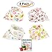 Bandana Baby Bibs For Girls by ABI Kids - Cute Pretty Princess 100% Cotton Stylish Anti-Smell Anti-Bacterial Apron Quick Dry Avoids Drool Rash with Nickel-Free Snaps Best for Sensitive Skin Buy Now!