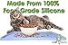 CatGuru Cat Food & Water Mat - Non Slip, FDA Silicone, Best Pet Bowl Mat (Small, Atlantis)