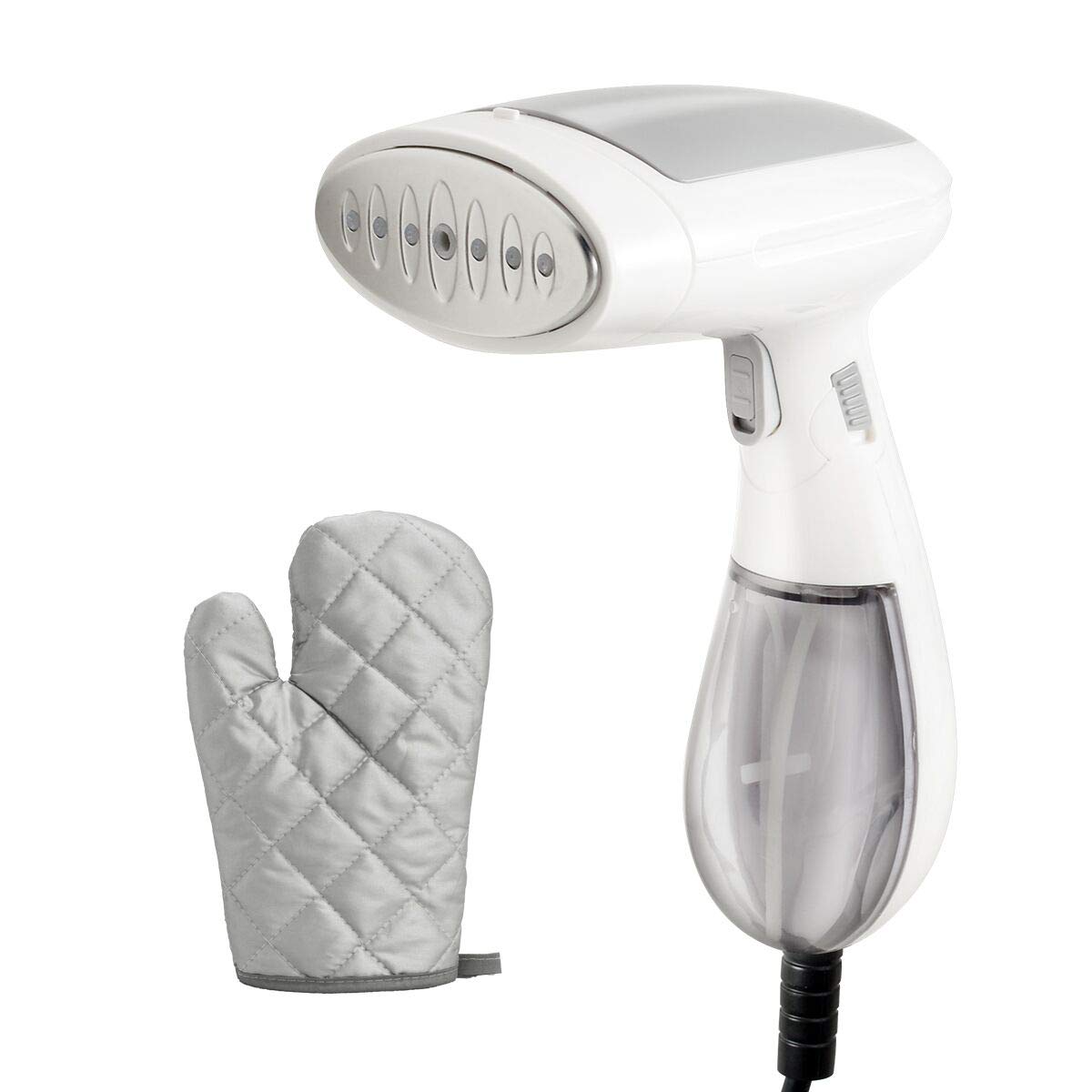 TEQStone Défroisseur Vapeur Voyage Portable, 1500W Fer à Repasser 25sec Chauffe Rapide de Supprime les rides et stérilise avec, Lissage Vertical/Horizontal Générateurs pour Maison et Voyage