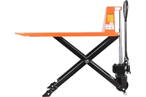 T TORY CARRIER Tory Carrier Manual Scissor Pallet Jack Hand Truck Lift 2200lbs Capacity, 45" Lx27 W Fork, 3.3'' Lowered, 31.5'' Raised Height