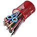 5 Pieces Metal Mesh Pen Holder Pencil Cup Holder Pen Organizer Pencil Holder for Desk Office and School, 5 Colors