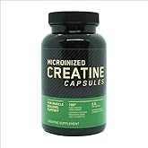 Micronized Creatine Monohydrate Capsules, 2.5g, 60 Count, for Muscle Building Support
