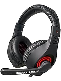 Etekcity H5GX Professional Wired Gaming Headsets Lightweight Over Ear Stereo Headphones with Mic,for PC & MAC(Black/Red)