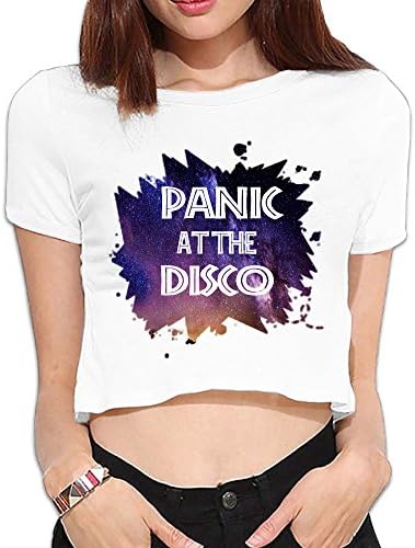 SYY Woman Panic! At The Disco Sexy Crop Top Size M White