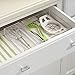 iDesign Clarity Kitchen Drawer Organizer for Silverware, Spatulas, Gadgets - Medium, 8