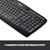 Logitech MK330 Wireless Keyboard and Mouse Combo for Windows, 2.4 GHz Wireless with USB-Receiver, Portable Mouse…