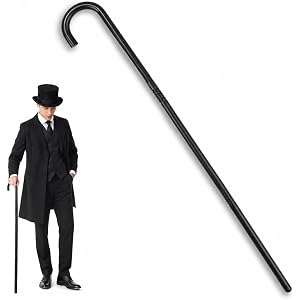 Homoyoyo Costume Cane Retro Black Decorative Walking Stick Prop for Cosplay | Plague Doctor Cane Costume Walking Stick Prop P