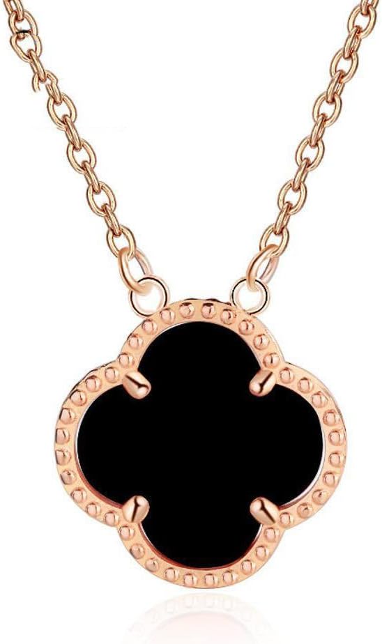 Hundred Necklace VCA Four leaf grass necklace s925 Sterling Silver Agate clavicle chain socialite 18k gold lady accessory