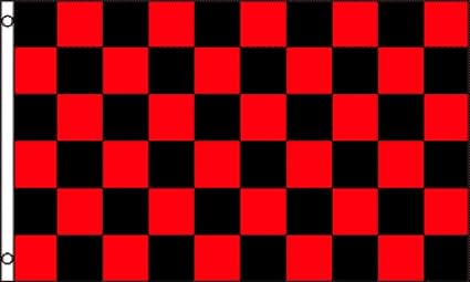 checkered black and red