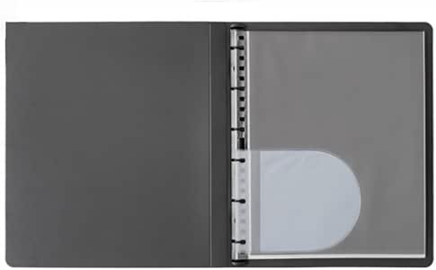 Prat Mera 300 Professional Presentation Case - 11x8.5 Inch, Non-Scratch Cover, 10 Sheet Protectors, Black