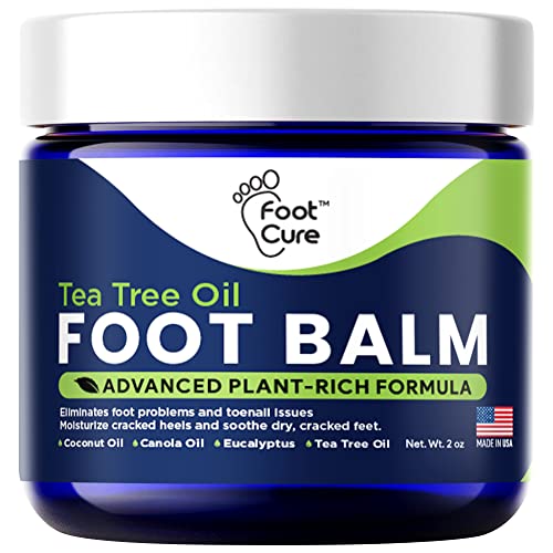 Tea Tree Oil Foot Balm Foot Moisturizer For Dry Cracked Feet Antifungal Athletes Feet Balm