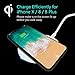 Qi Wireless Charger, CC-Show Portable Cordless Qi Wireless Charging Pad Stand for iPhone X / 8 /8 Plus, Samsung Galaxy S8, S8+/S8 Plus, All Qi Devices (White)
