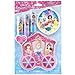 Townley Girl Disney Princess Sparkly Lipstick for Girls, 3 Pack with Carriage Storing Case, 4 CT