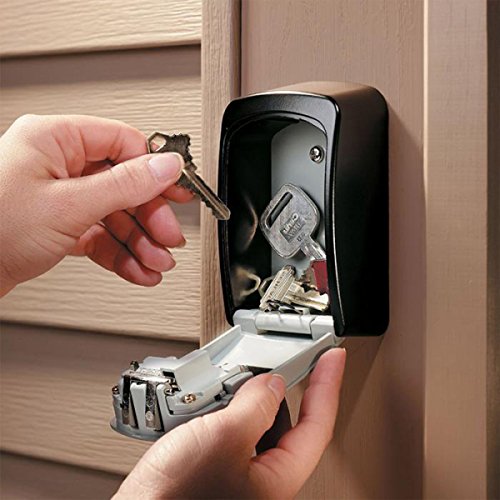 Key Lock Box,Key Storage Lock Box,4-Digit Combination Key Security Box,Key Lock Box for Outdoor Wall Mounted Lock Box,Resettable Code - Thumbnail 6