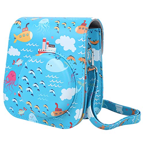 Denash Kamera-Umhängetasche, abnehmbare Kamera-Aufbewahrungstasche, PU Retro für Kinder, Mädchen, Outdoor… – Bild 3