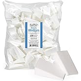 ForPro Beauty Wedges, 100ct, Latex Free Foam Sponges | Foam Makeup Blenders for Precise, Flawless Application and Blending of Powder and Liquid Makeup