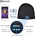 ABOGALE Bluetooth Music Beanie, Unisex Bluetooth 4.2 Knit Hat Stereo Headphones and Microphone (Black)
