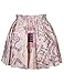 Womens Hogwarts School Digital Print Stretchy Flared Pleated Casual Mini Skirt,OS