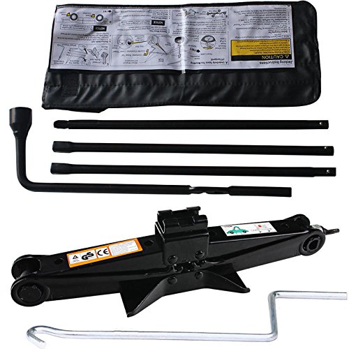 Click Here to See More Images Spare Tire Wrench and 2 Ton Scissor Jack Set Fits Chevy/GMC/Cadillac/Silverado OEM Lug Nut Repair Tools Kit with Bag, Replace 22969377, 20782708, 22925285, 20782706, 22969370