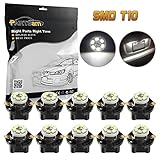 Partsam T10 194 LED Light Bulb Instrument Panel Gauge Cluster Dashboard LED Lights with 5/8