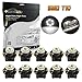 Partsam T10 194 LED Light Bulb Instrument Panel Gauge Cluster Dashboard LED Lights with 5/8
