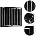 ACOPOWER All Black 50W Mono Solar Panel for 12V Battery Charging, Off Grid