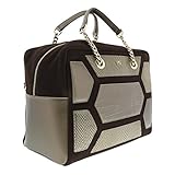 Class Roberto Cavalli Dark brown Reptilia 004 Satchel/Bowling Bag