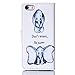 Urberry Iphone SE Wallet Case,Small Elephant Case for Iphone SE/5/5S, Shock-proof Case with a Free Screen Protector