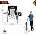 KingCamp Heavy Duty Steel Folding Chair/Director’s Chair with Cooler Bag and Side Tablethumb 2