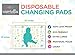 Carriella Disposable Changing Pads 25 Extra Large 24 x 18 Leak Proof Baby Diaper Travel Change Mats