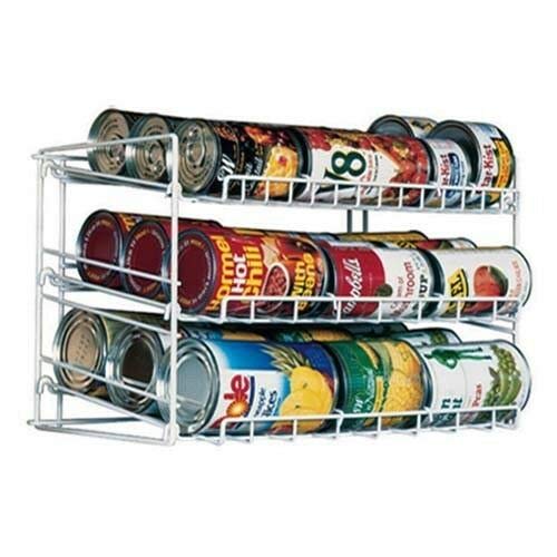 Can Food Storage Kitchen Pantry Cabinet Organizer Canned Goods Rack Holder Shelf - Thumbnail 2