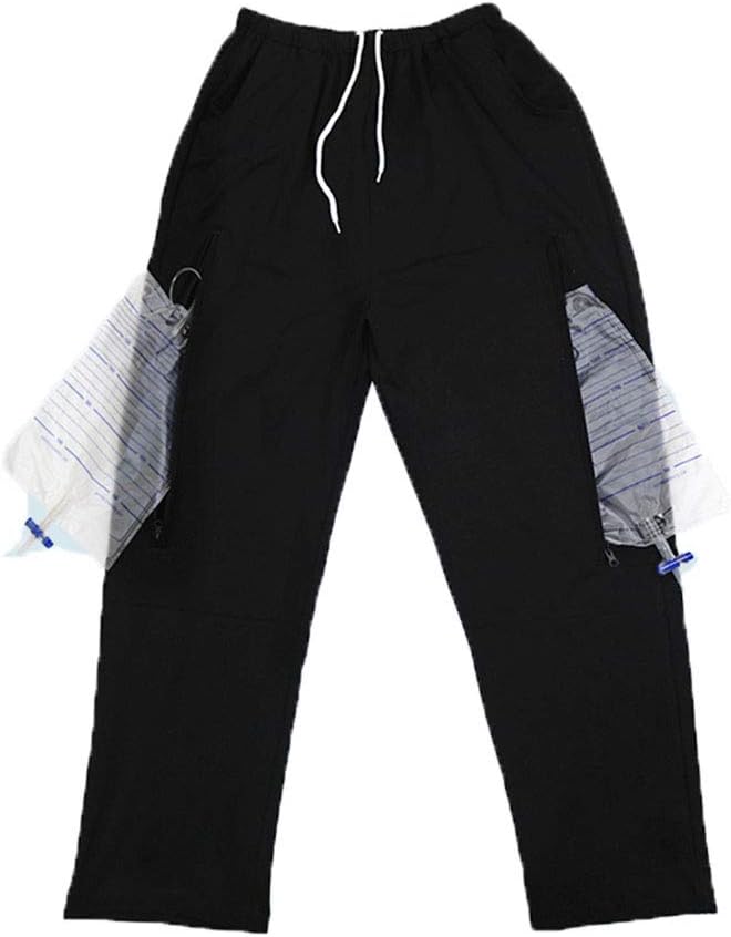 BIHIKI Incontinence Care Trousers Catheter Underwear for Elderly,Urinate Drainage Bag Pants Abdominal Surgeries Patient,Ostomy Drainage Bag Care Clothes (Men, L): Health & Personal Care