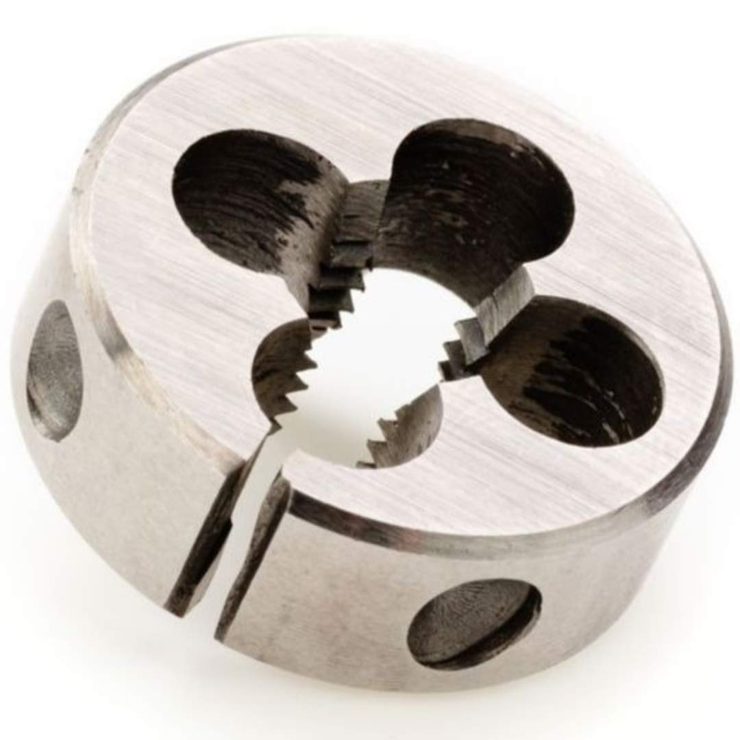 M3 x 0.5 HSS Circular Split Die for Threading - Round - Metric Course Pitch - DIN223 Standard (M3 x 0.5 (20mm OD))