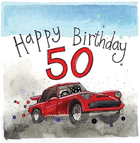 ALEX CLARK Happy 50th Birthday Car Card