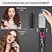 Hair Dryer With Brush, AOIEORD One Step Hair Dryer And Styler, Auto-rotating Detangle Hot Air Brush With 2 Brush Attachments (Gray)