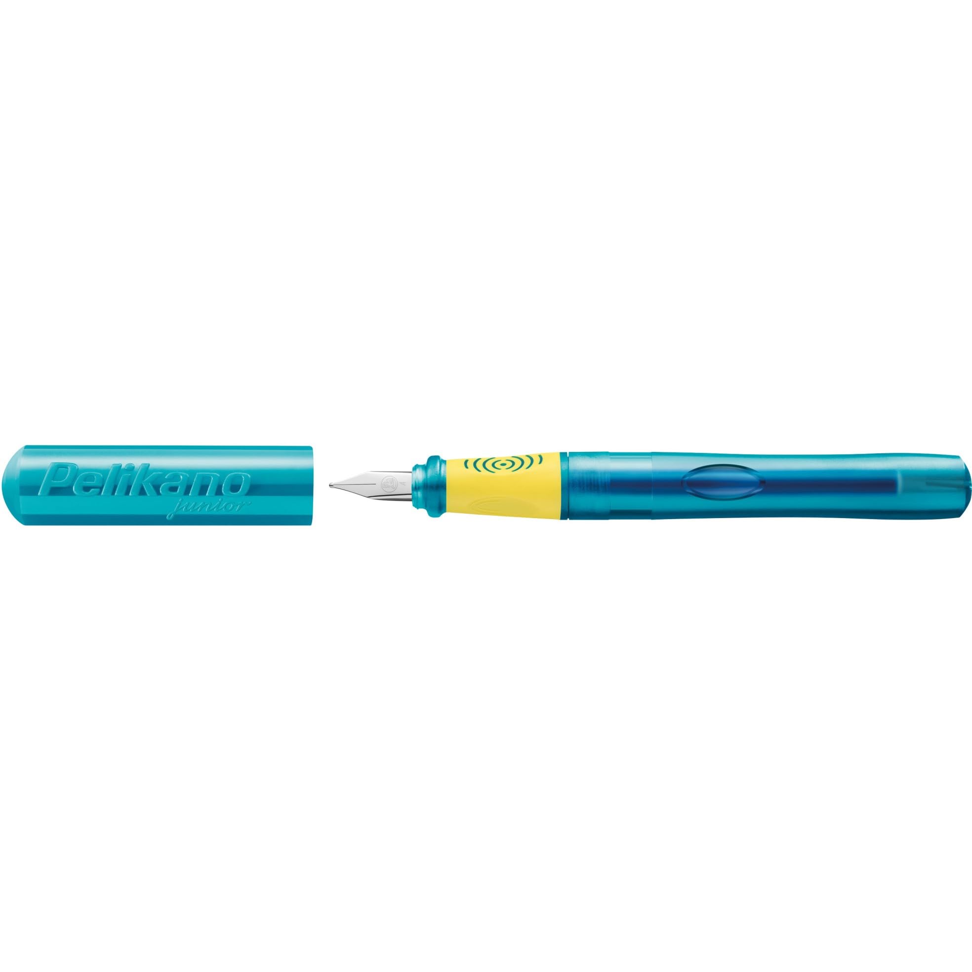 Pelikan Pelikano Junior Learning Fountain Pen Stainless Steel Left-Handed Users Turquoise