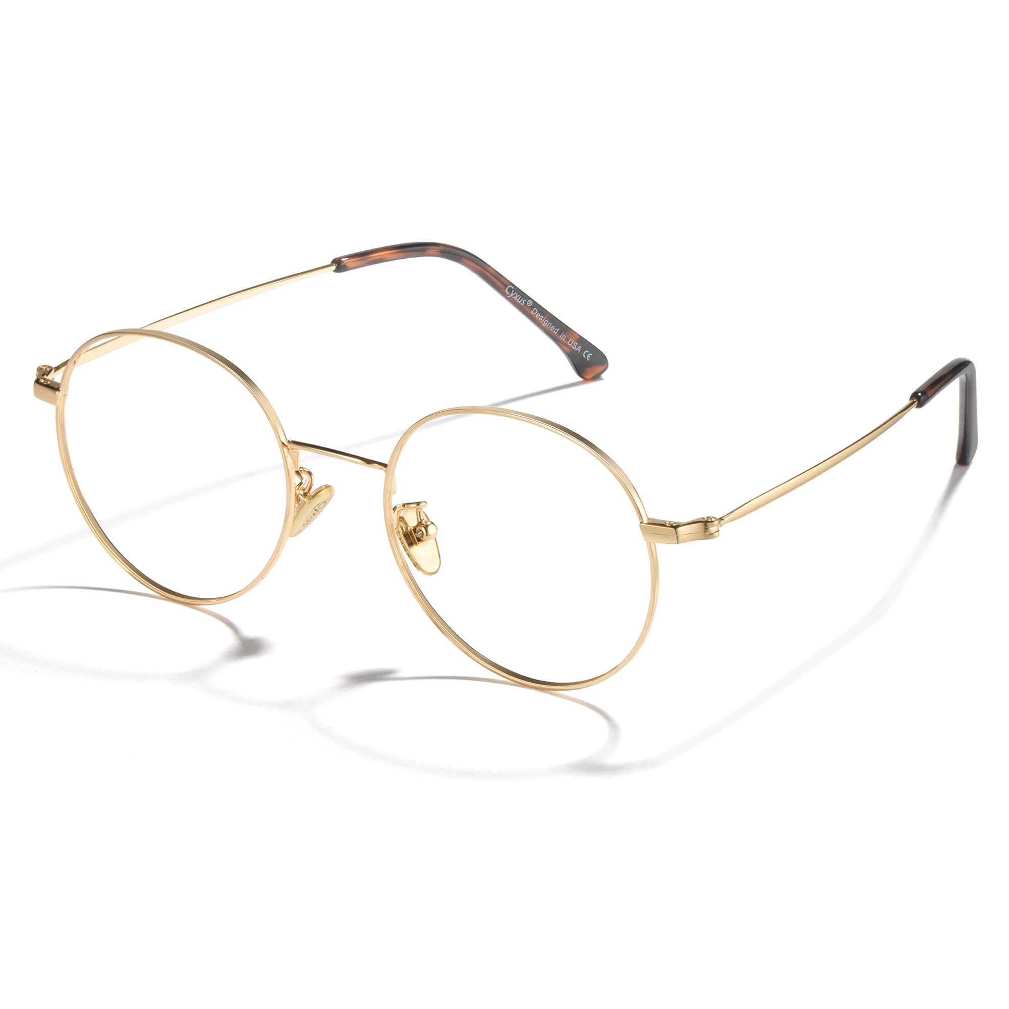 Cyxus Blue Light Glasses Anti Eyestrain Computer Eyeglasses, Clear Lens Retro Eyewear for Men and Women