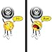 Hanging Emoji Door Wall Sticker Decal. Includes 2 Hanging Emojis. Great as Laptop Stickers, Nursery Room Decor, Light Switch Decals, and Many More. #6097