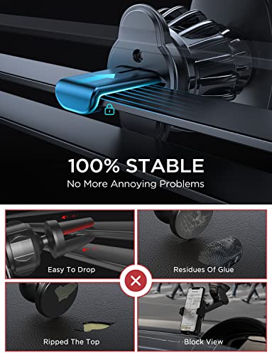 LISEN Magnetic Phone Holder for Car, [Ultra Magnet] Car Mobile Phone Holder Magnetic for Air Vent [Metal Hook], Magnet Phone Mount Compatible iPhone 17 Pro Max 16 15 14 13, Galaxy S25