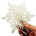 Coasters Set of 12 Felt Absorbent Snowflake Coaster for Drinks - Desktop Protection Prevent Furniture Damage - Ivory White Absorbs Moisture - Tabletop Drink Coasters - 2 Style